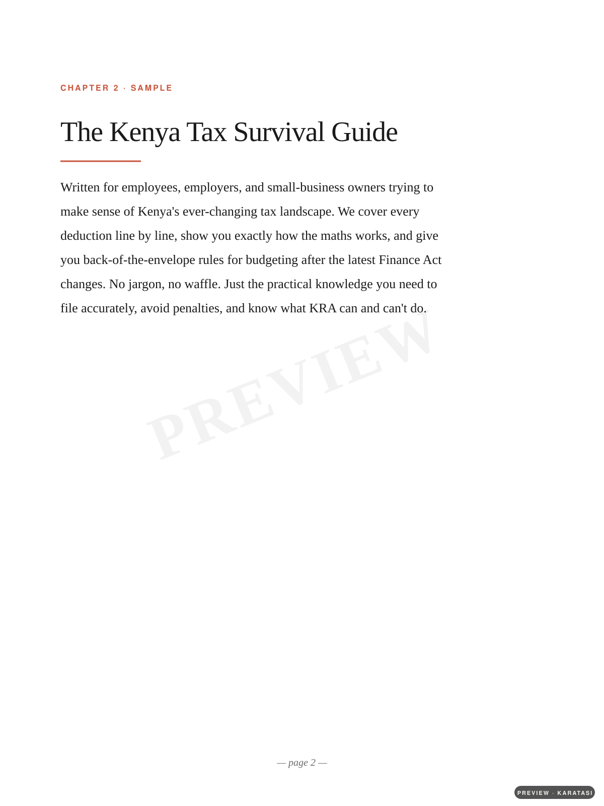 The Kenya Tax Survival Guide preview page 4