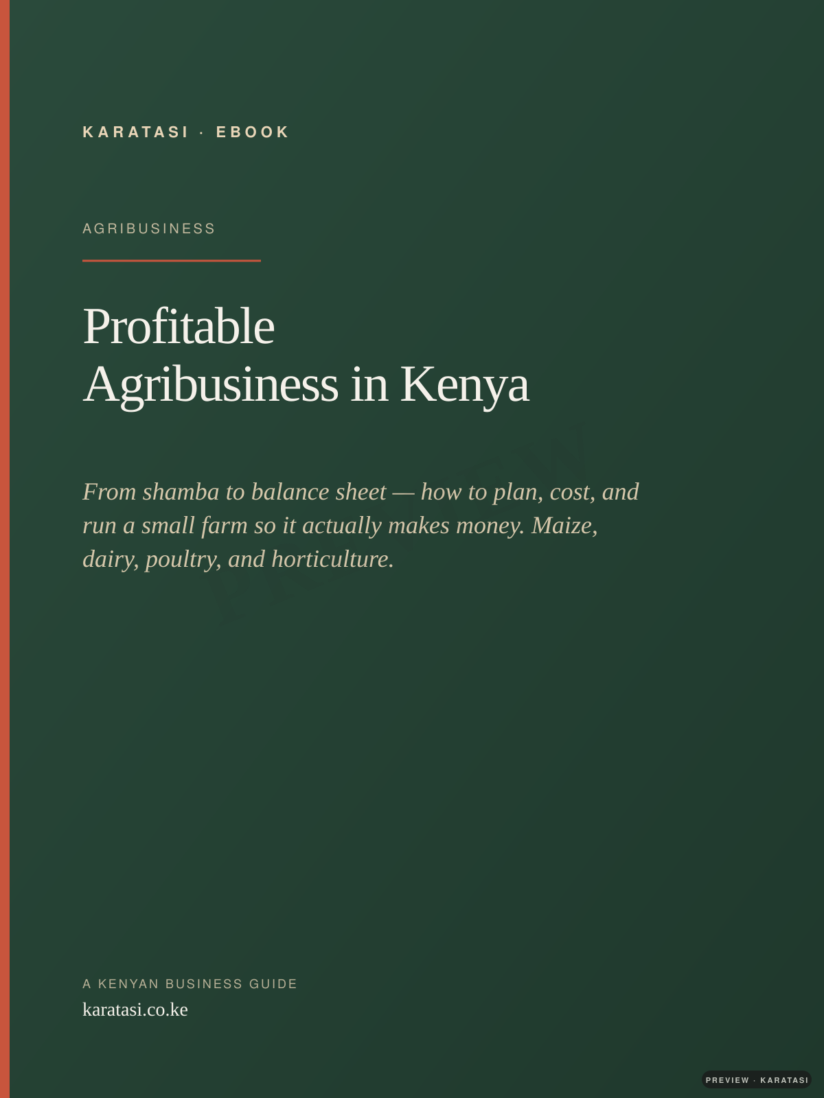 Profitable Agribusiness in Kenya cover preview