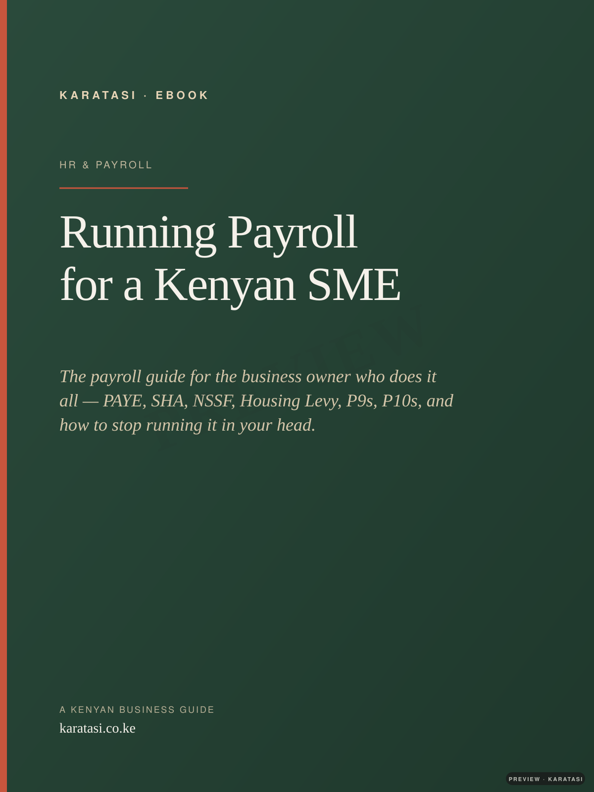 Running Payroll for a Kenyan SME cover preview