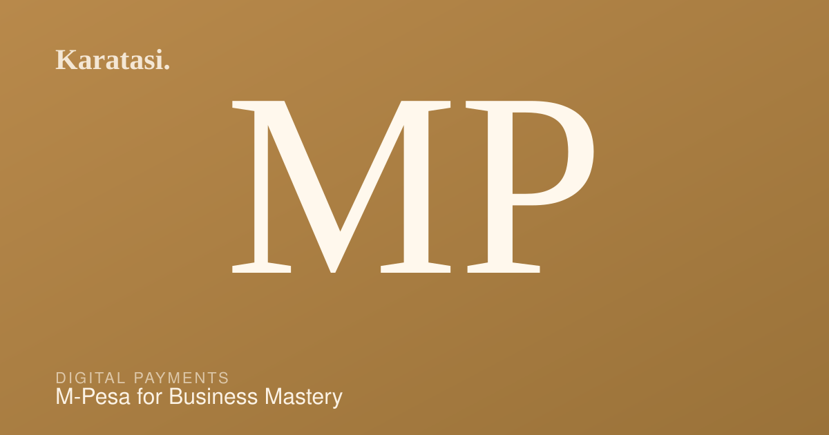 M-Pesa for Business Mastery cover preview
