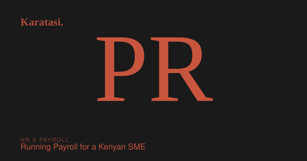 Running Payroll for a Kenyan SME cover preview